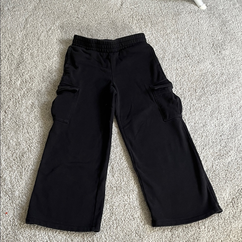 GAP girls L cargo wide leg sweatpants